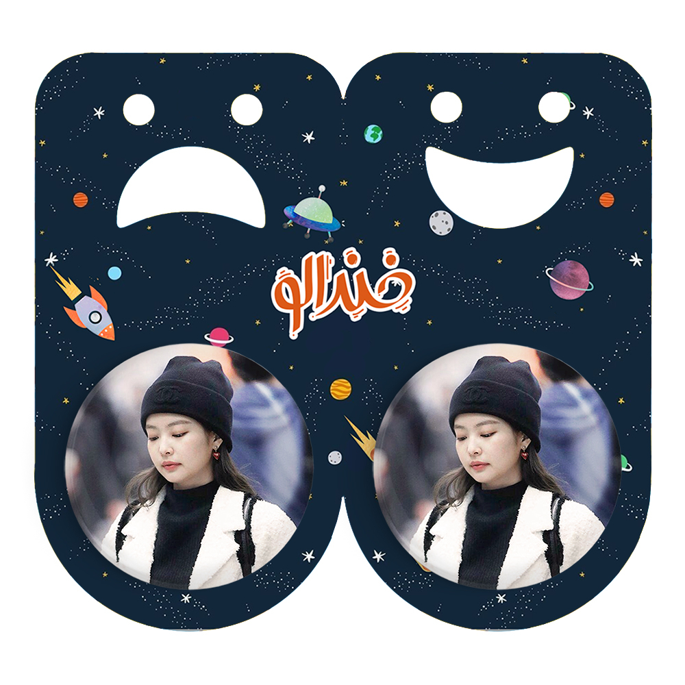 پیکسل خندالو مدل جنی بلک پینک کد 14114 به همراه مگنت