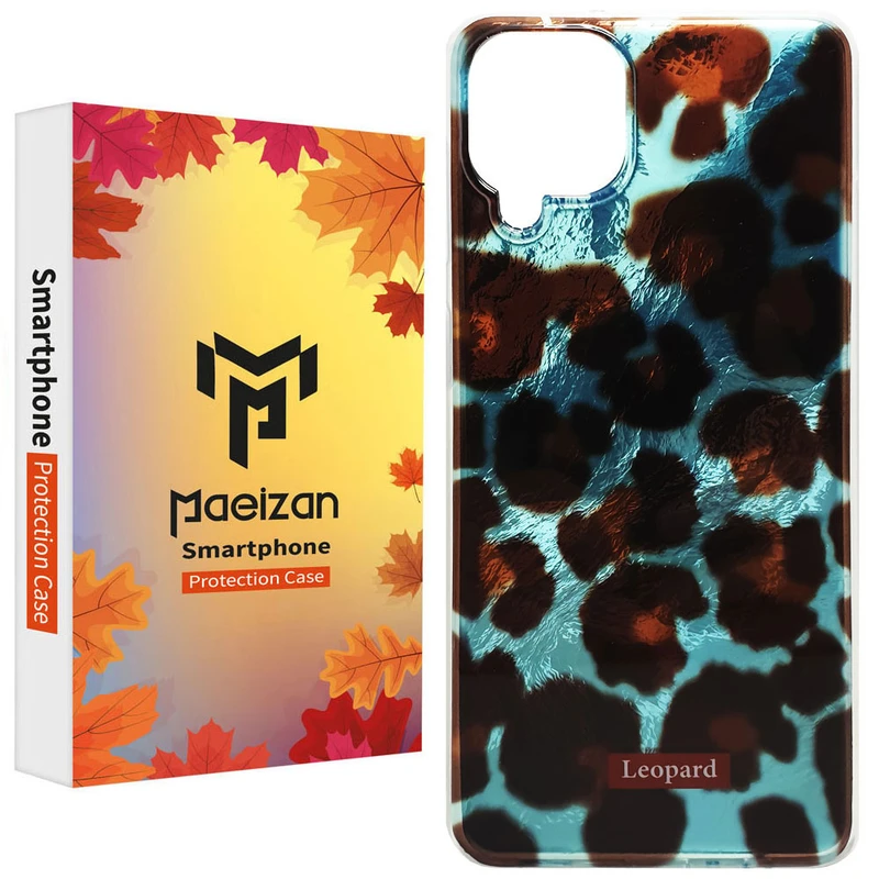 کاور پاییزان مدل Aqua طرح پلنگی مناسب برای گوشی موبایل سامسونگ Galaxy A12 / M12 / F12