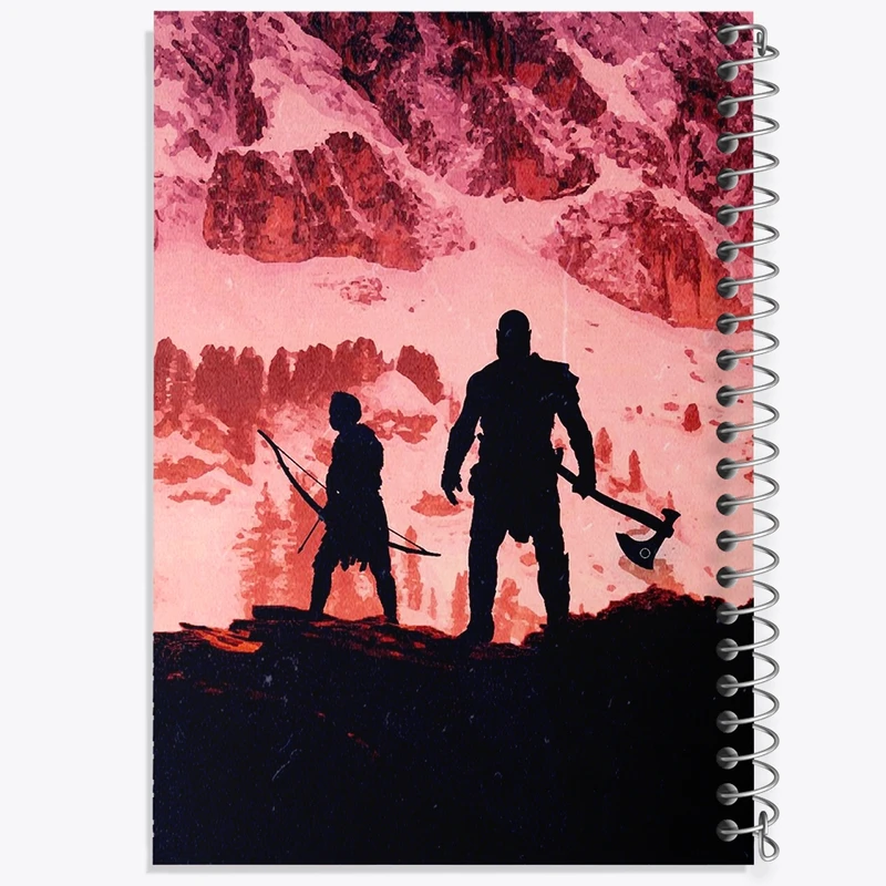 دفتر ژورنال نویسی 50 برگ خندالو مدل نقطه ای طرح خدای جنگ کد F2432