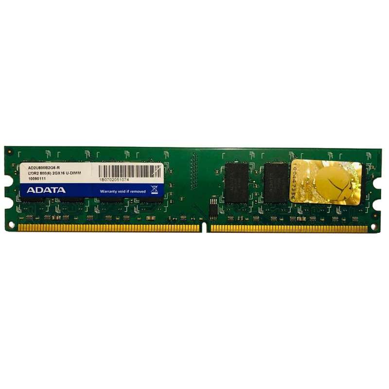 رم دسکتاپ DDR2 تک کاناله 800 مگاهرتز CL6 ای دیتا مدل AD2U800B2G6-R ظرفیت 2 گیگابایت