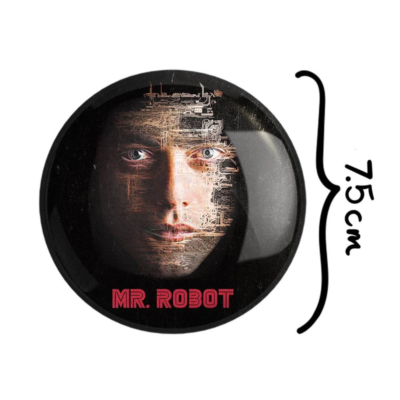 آینه جیبی خندالو مدل الیوت الدرسون سریال آقای ربات Mr.Robot  کد 10234