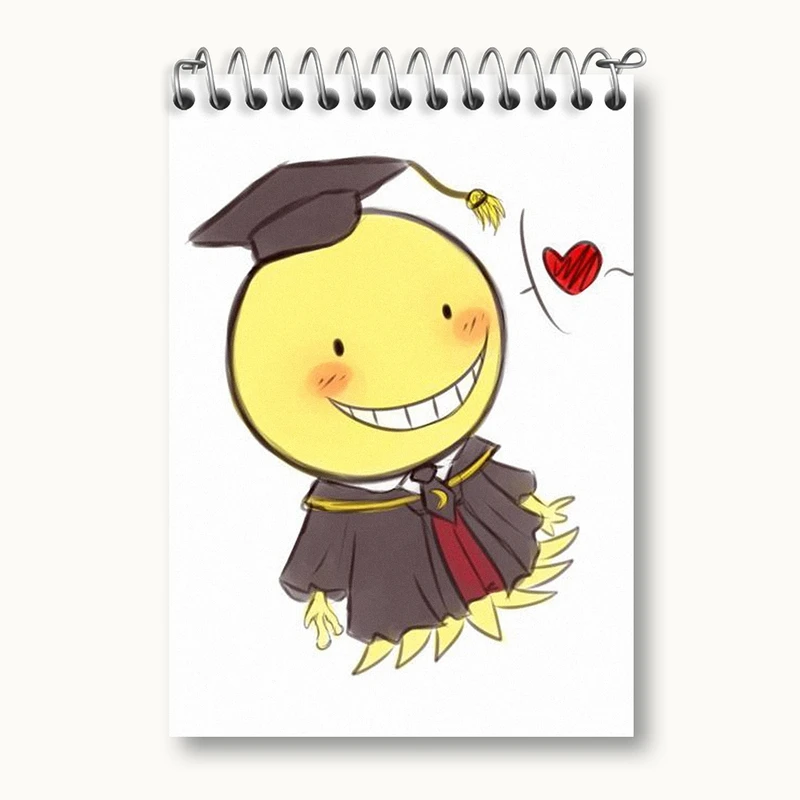 دفتر یادداشت 50 برگ خندالو مدل کورو سنسی انیمه کلاس آدمکشی کد 32054