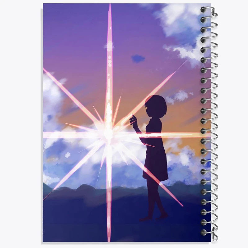 دفتر نقاشی 50 برگ خندالو مدل میتسویا میامیزو انیمه یورنیم Your Name کد 16275