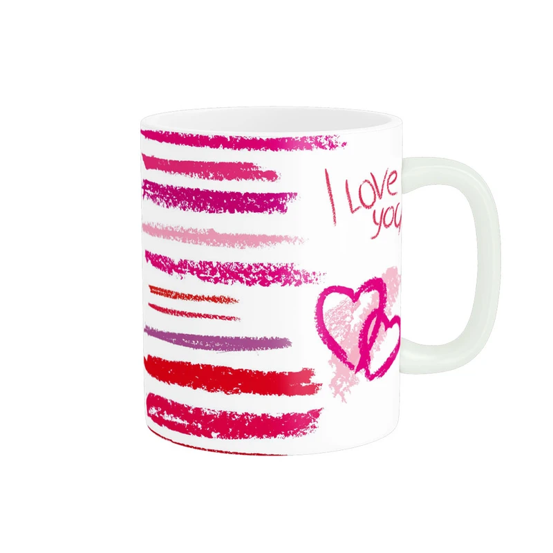 ماگ پادآفرین مدل عشق طرح قلب LOVE کد p6252