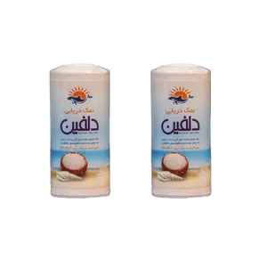نمک دریایی ید دار دلفین  - 250 گرم بسته 2 عددی