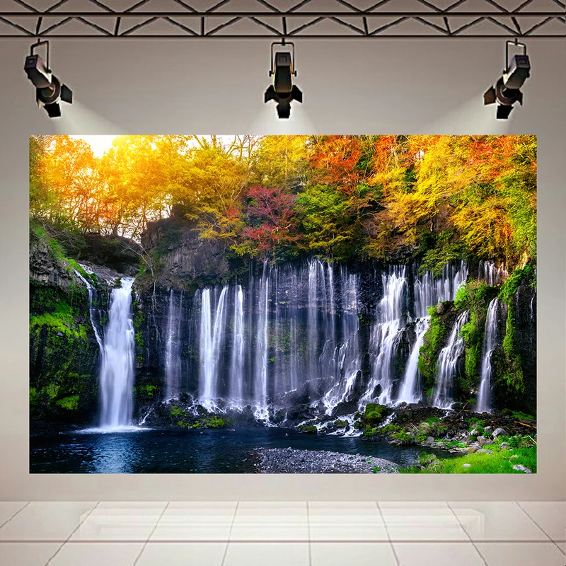 فرش پارچه‌ای مدل فرشینه طرح آبشار شیرایتوت ژاپن کد AR3058731
