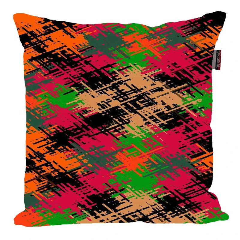 کوسن پاد آفرین مدل فانتزی طرح پازل رنگی کد 02030