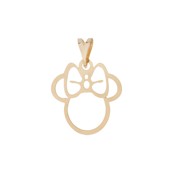 آویز گردنبند طلا 18 عیار دخترانه مایا ماهک مدل MM1893 طرح میکی موس