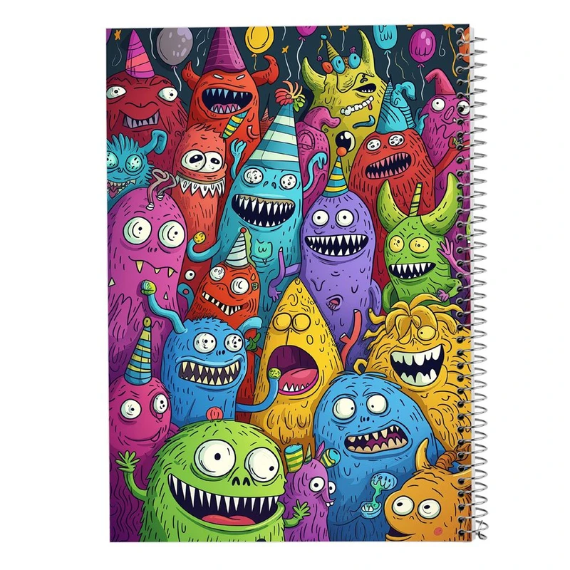 دفتر شطرنجی 50 برگ مدوپد طرح هیولای فانتزی کد DF16764