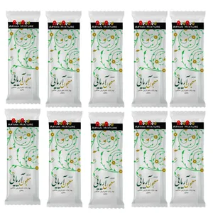 پودر شربت تخم شربتی و خاکشیر و زعفران و پودر نبات ندند - 220 گرم بسته 10 عددی