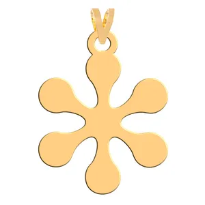 آویز گردنبند طلا 18 عیار زنانه فرشته مدل گل WNL-000266