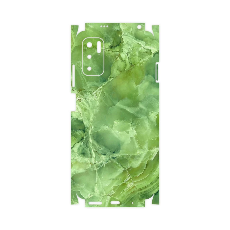 برچسب پوششی ماهوت مدل Green-Crystal-Marble-FullSkin مناسب برای گوشی موبایل شیائومی Redmi Note 10 5G