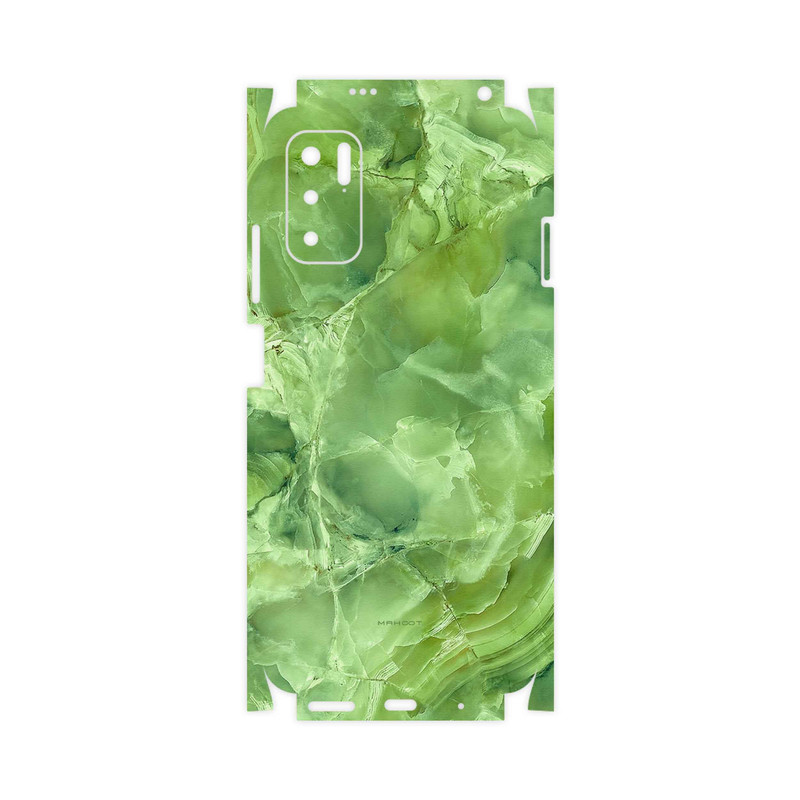 برچسب پوششی ماهوت مدل Green-Crystal-Marble-FullSkin مناسب برای گوشی موبایل شیائومی Redmi Note 10 5G
