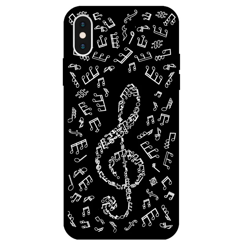 کاور مگافون طرح نوت موسیقی مدل 1370 مناسب برای گوشی موبایل اپل iPhone X / XS                 