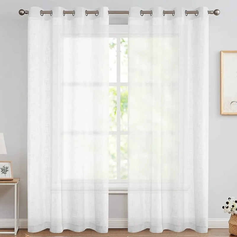 پرده مدل پانچ حریر شاین هفت رنگ سایز 280×275 سانتی متر