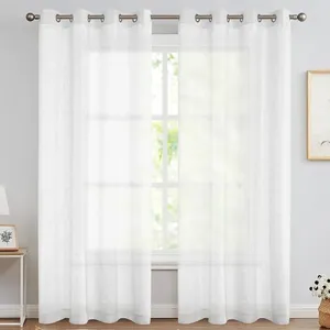 پرده پانچ مدل حریر بافت دار کد0 سایز 280*275 سانتی متر