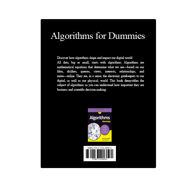 قیمت و خرید کتاب Algorithms for Dummies اثر John Paul Mueller, Luca ...