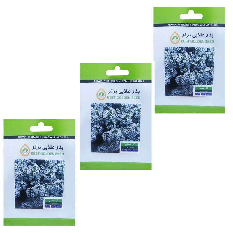 بذر گل عسلی بذر طلایی برتر کد BZT-24 مجموعه 3 عددی