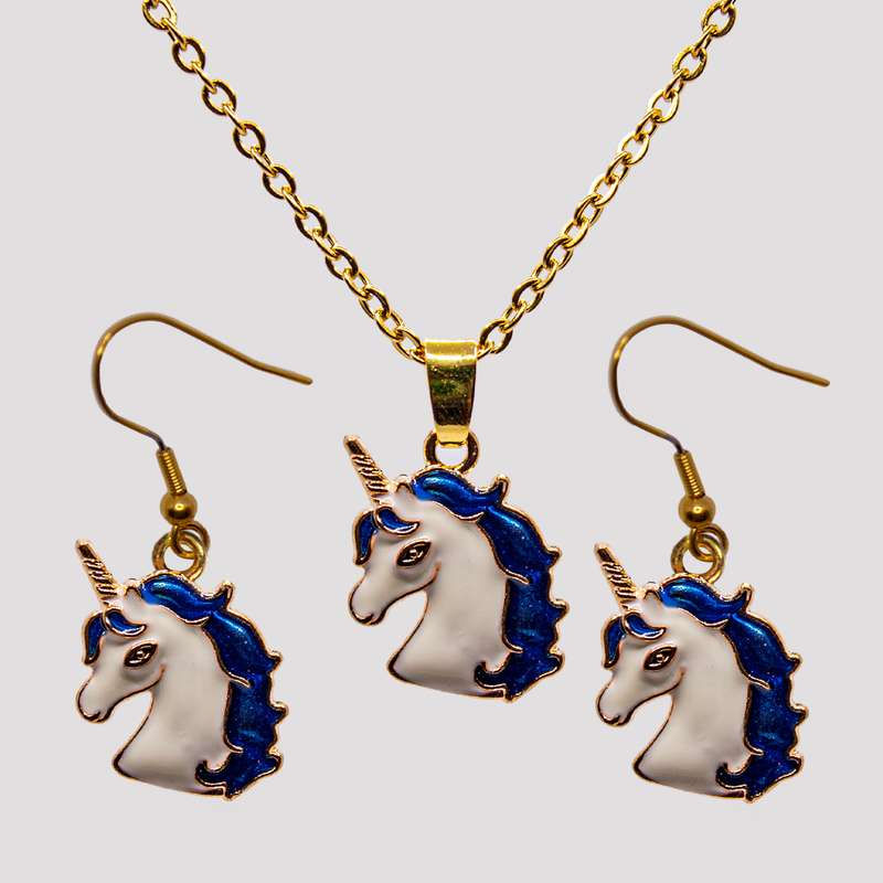 نیم ست دخترانه مدل یونیکورن کد 342