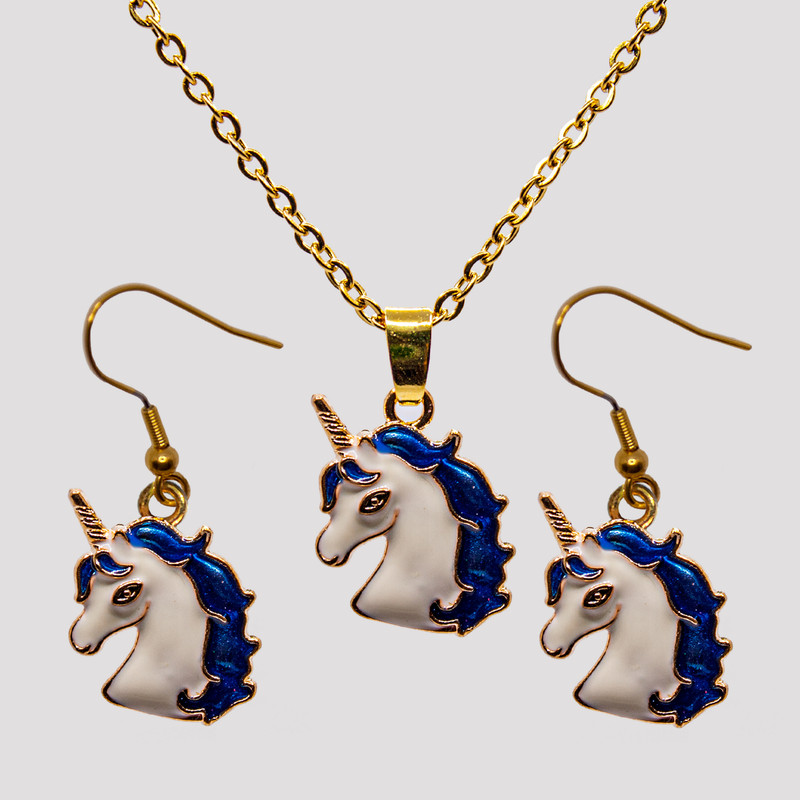 نیم ست دخترانه مدل یونیکورن کد 342