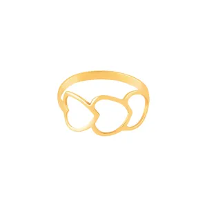 تخفیف انگشتر طلا 18 عیار زنانه پرسته مدل wr304 سایز 55