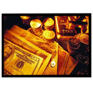 تابلو بکلیت طرح بازار مالی و سکه طلا مدل B-11425