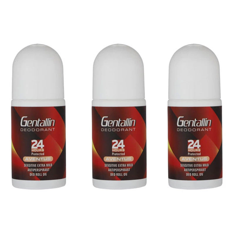 رول ضد تعریق جنتالین مدل AVENTUS حجم 70 میلی لیتر بسته 3 عددی