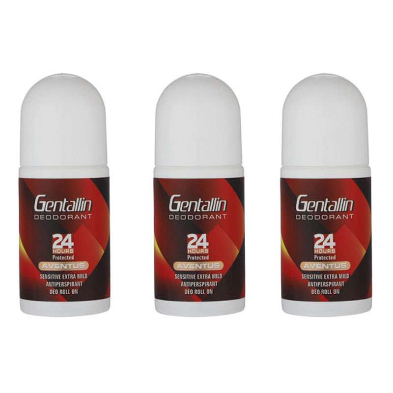 رول ضد تعریق جنتالین مدل AVENTUS حجم 70 میلی لیتر بسته 3 عددی رول ضد تعریق جنتالین مدل AVENTUS حجم 70 میلی لیتر بسته 3 عددی