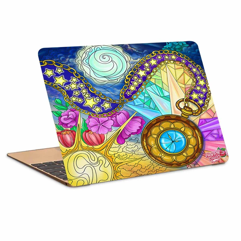 استیکر لپ تاپ طرح گردن بند کد P-14مناسب برای لپ تاپ 15.6 اینچ