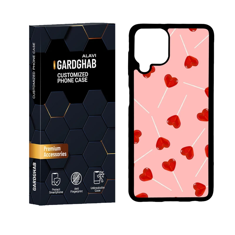 کاور گارد قاب علوی دورژله ای مدل عاشقانه مناسب برای گوشی موبایل سامسونگ Galaxy A22 4G