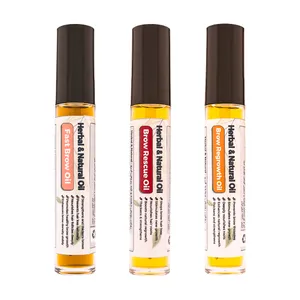 سرم ابرو روغنی تقویت و رویش ابرو هربال مدل +A2 حجم 30 میلی لیتر بسته 3 عددی