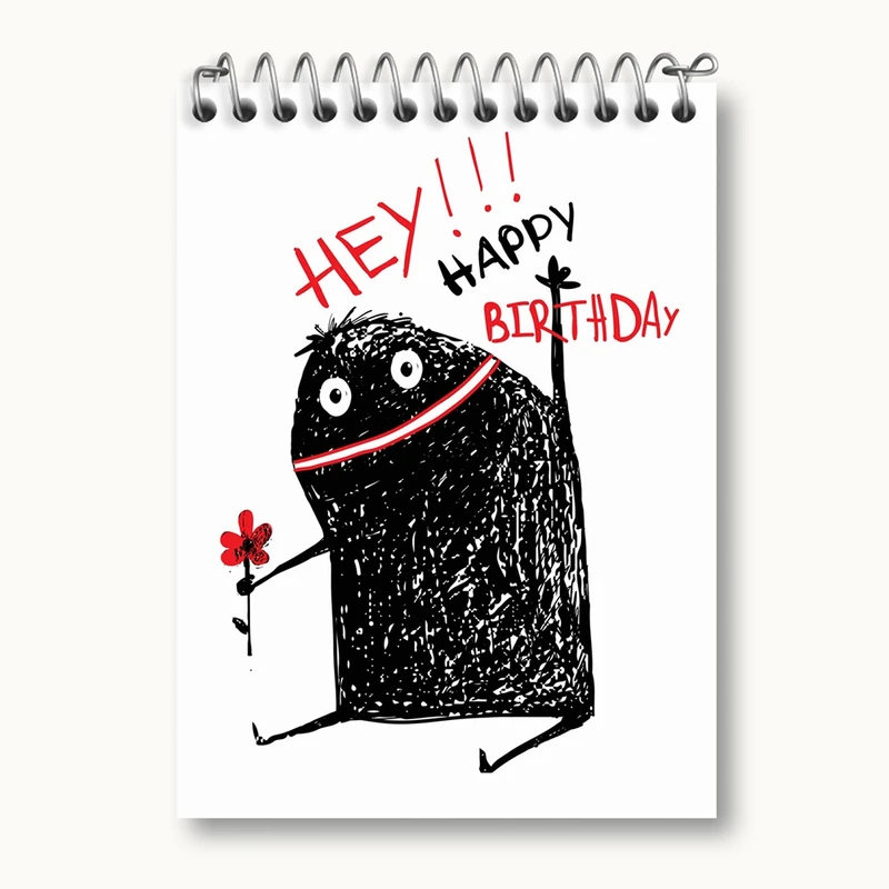 دفتر یادداشت 50 برگ خندالو مدل تولد کد 28067