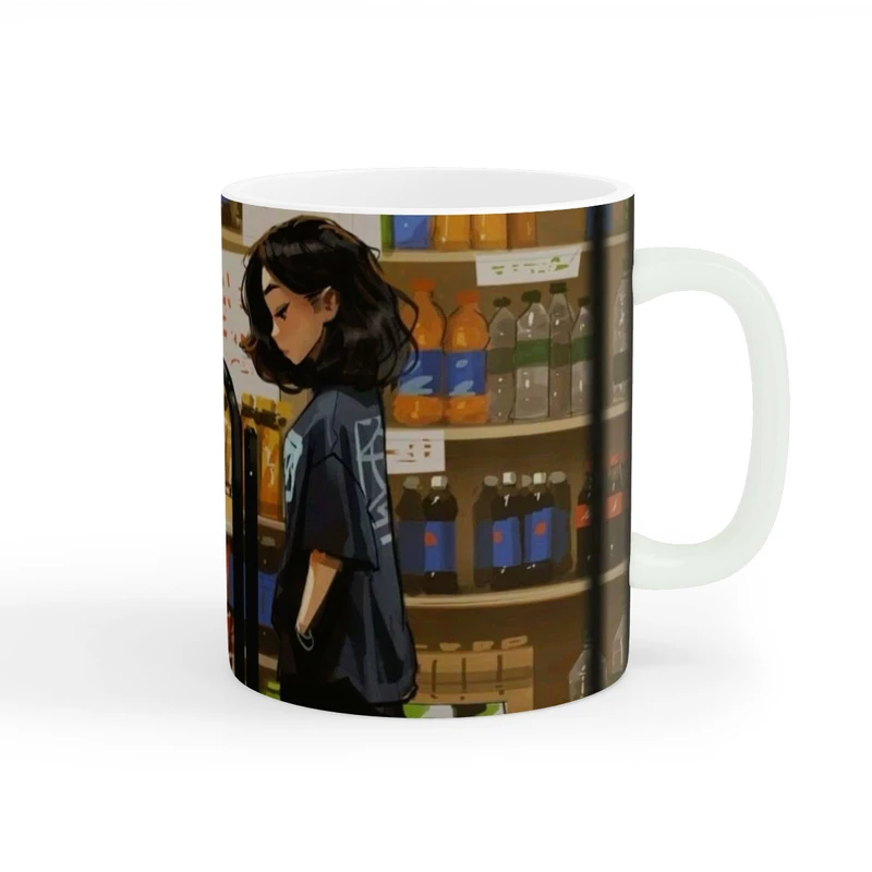 ماگ طرح دخترانه کیوت کد wall-8476