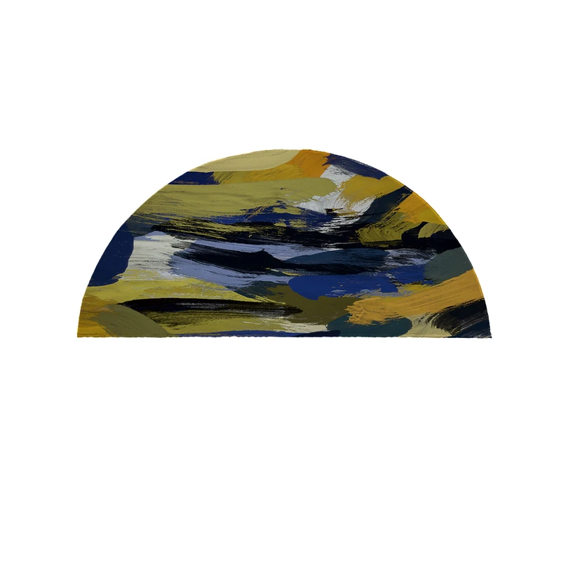 پادری مدل نیم دایره طرح ابروبادی کد 9152 سایز 90×45 سانتی متر