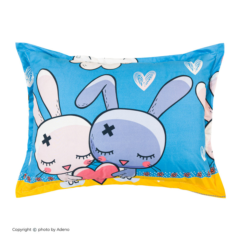 سرویس ملحفه 1 نفر 2 تکه آدنو مدل Rabbit کد MC07