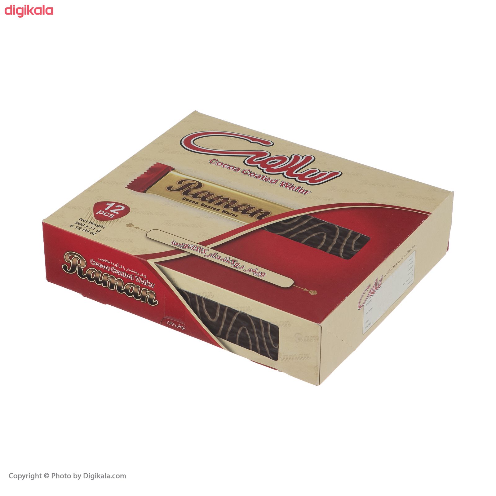ویفر روکش دار سلامت با طعم کاکائو - 360 گرم بسته 12 عددی main 1 1