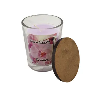 شمع لیوانی ویهان مدل ارکیده