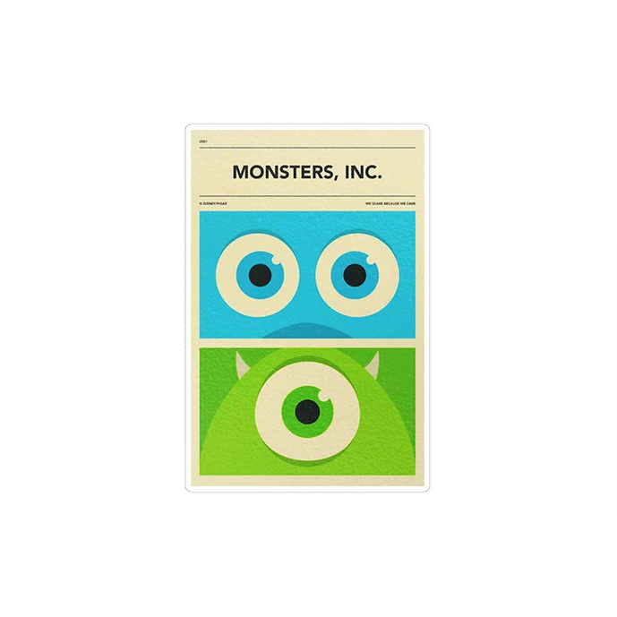 استیکر لپ تاپ ماسا دیزاین طرح monster مدل STK1621