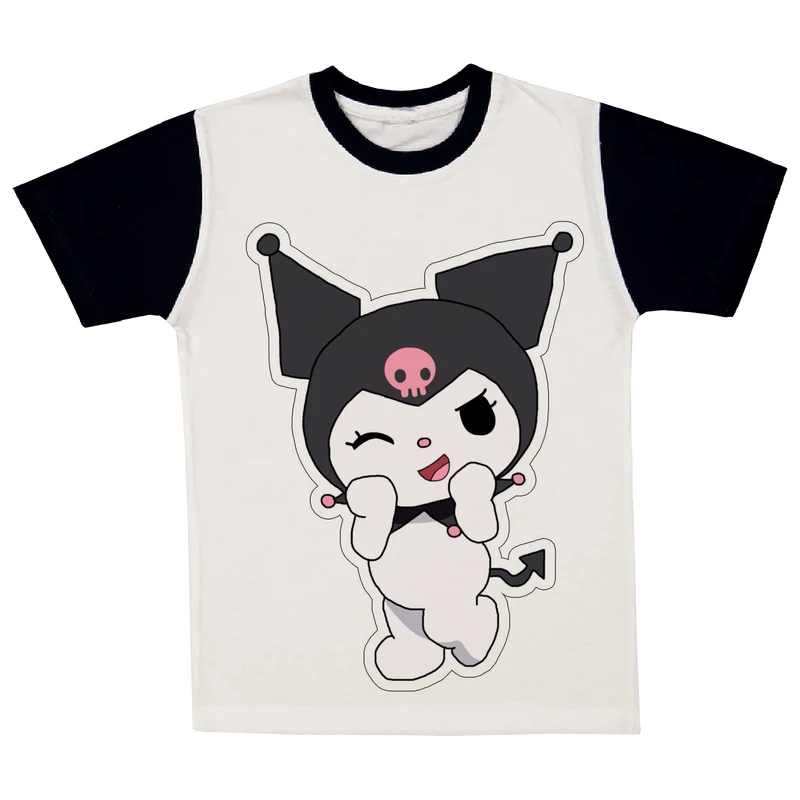 تی شرت آستین کوتاه دخترانه مدل عروسک کد A76