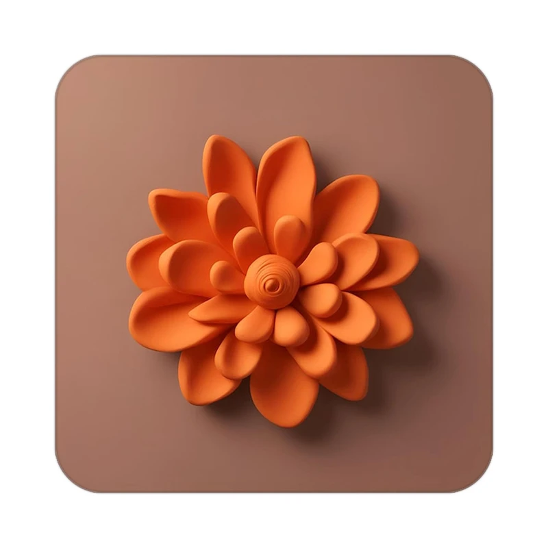 زیر لیوانی کاکتی طرح گل مدل mp18213