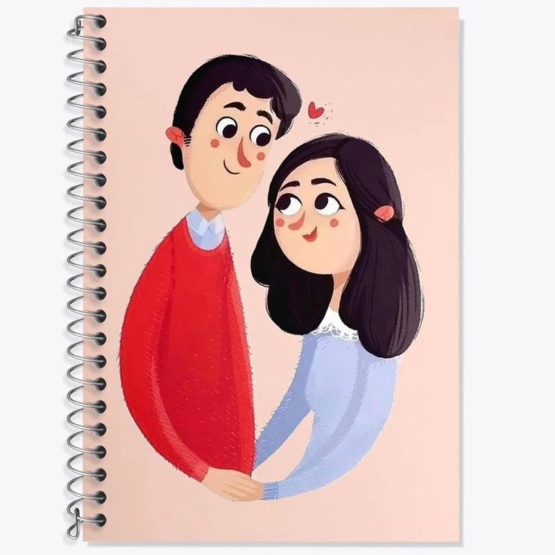 دفتر لغت 50 برگ خندالو مدل عاشقانه کد 27100