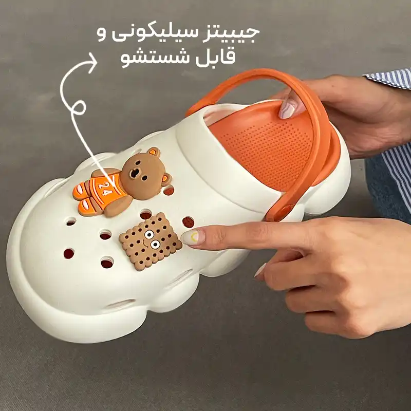 صندل دخترانه مدل بیسکوئیتی کد 96-O