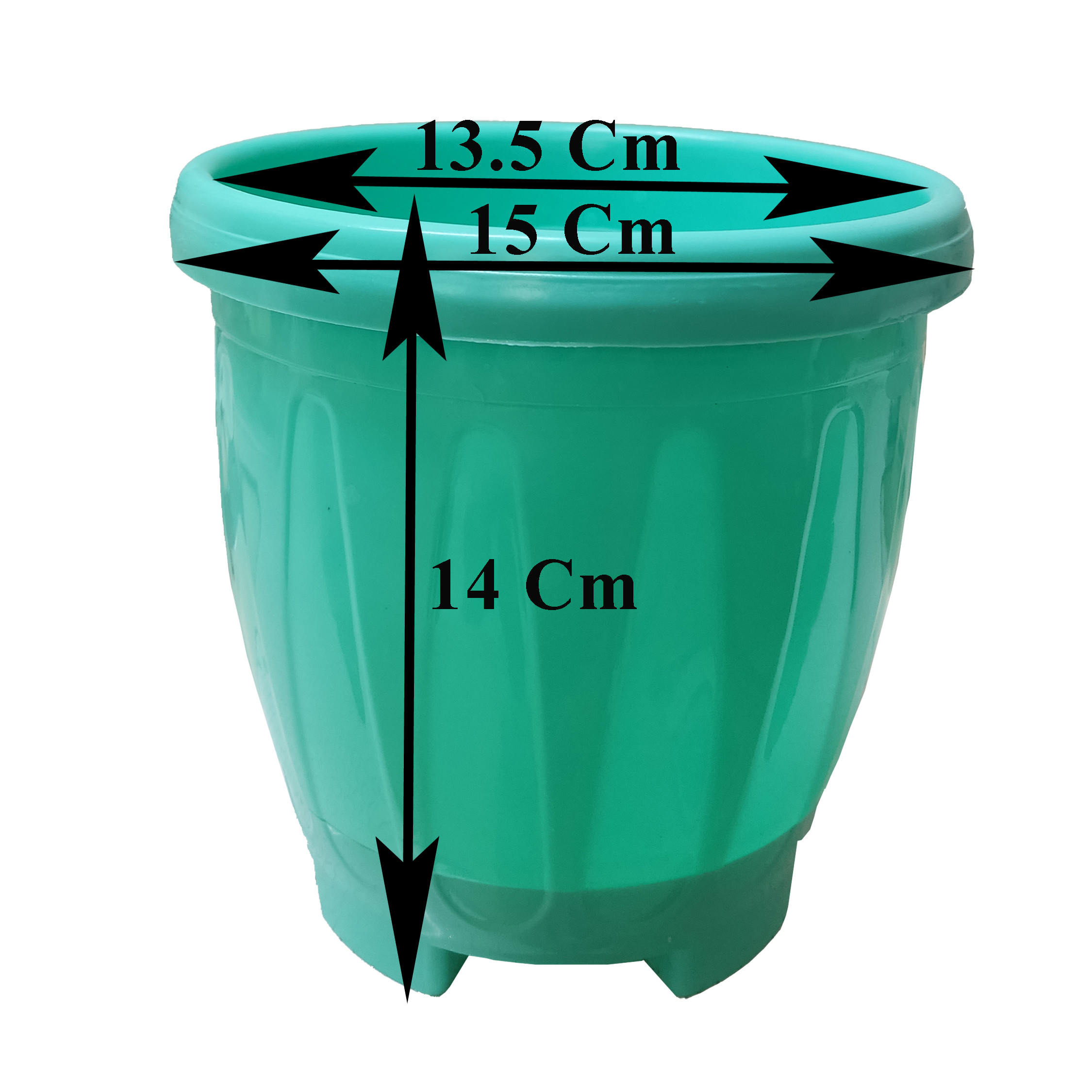 گلدان مدل PSh2-03 پلاستیکی مجموعه 3 عددی