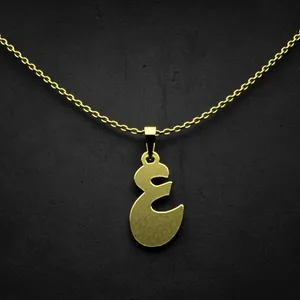 گردنبند طلا 18 عیار زنانه مدوپد مدل حرف ع کد I2-1-1277
