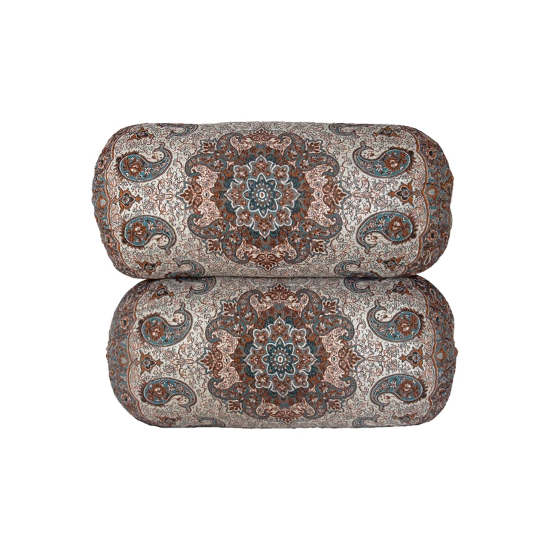 عکس شماره 5 : ست 7 تکه پشتی ترمه مدل شاه نشین طرح نیلوفر