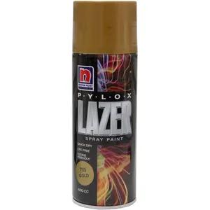 اسپری طلایی رنگ نیپون مدل Lazer حجم 400 میلی لیتر