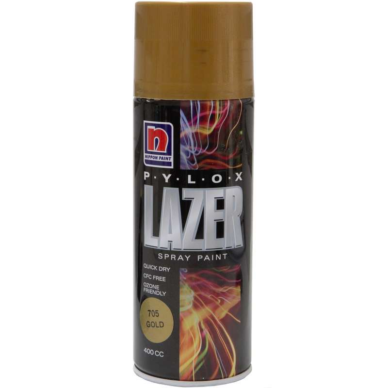 اسپری طلایی رنگ نیپون مدل Lazer حجم 400 میلی لیتر