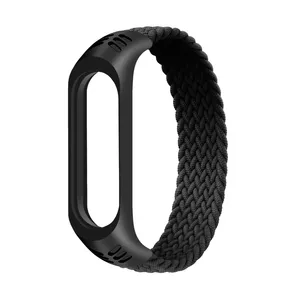 بند مدل braided solo loop مناسب برای مچ بند هوشمند شیائومی Mi band 6 / Mi band 5