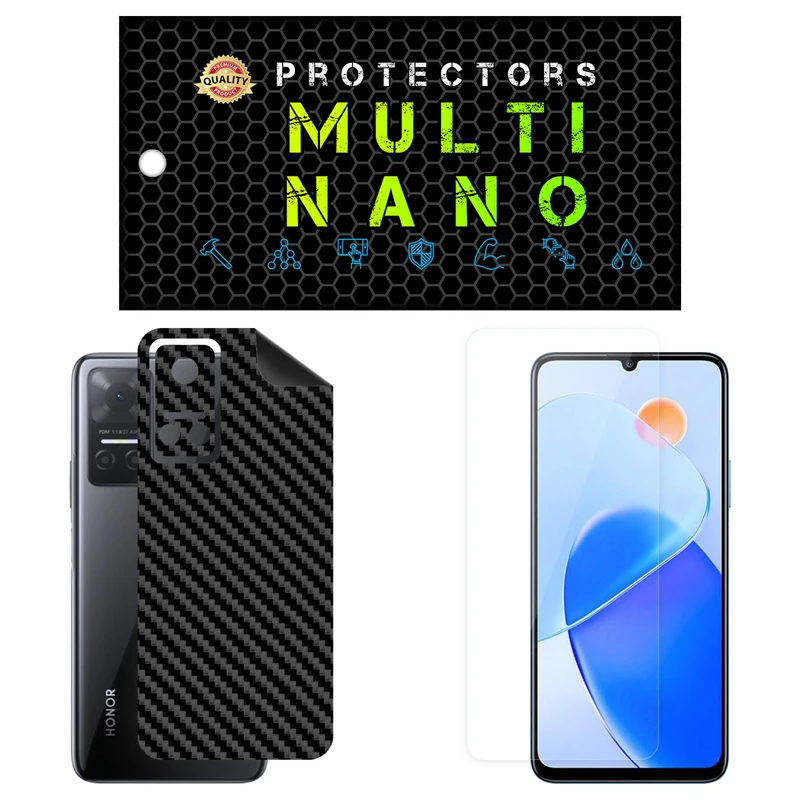 محافظ صفحه نمایش مولتی نانو مدل X-SFC مناسب برای گوشی موبایل آنر Play 6T به همراه برچسب پوششی