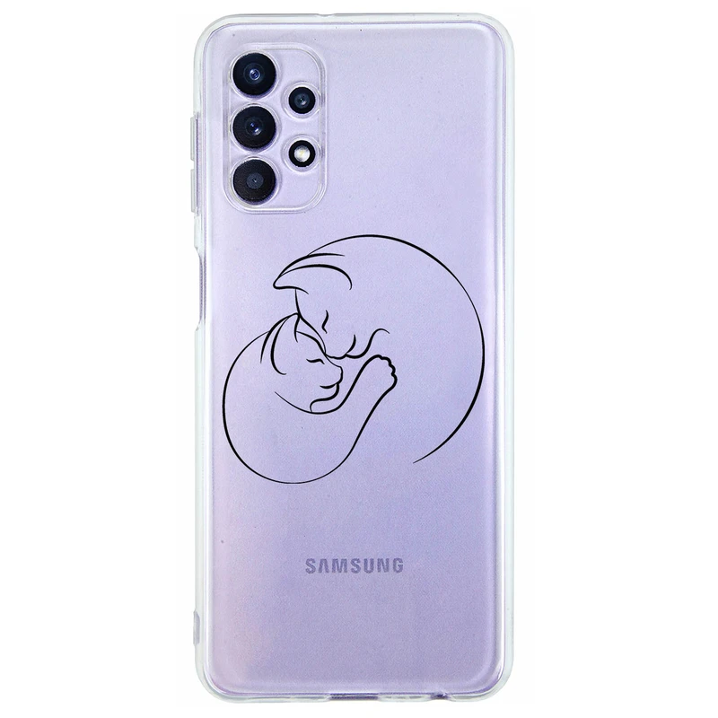 کاور مگافون طرح گربه مدل C61-B مناسب برای گوشی موبایل سامسونگ Galaxy A32 5G / M32 5G